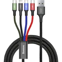 Baseus Schnelllade-Kabel 4in1 2x Lightning, USB - C, MicroUSB 3,5A - 1,2m KP25167
