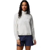 Columbia Vital Valley Half Zip Fleece Blanc S Femme