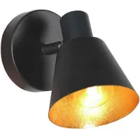 Steinhauer Applique murale Oeroe noir avec or