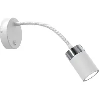 Milagro Applique murale JOKER blanche chromée 1xGU10x8W en métal, dimensions : 42x10x10 cm, IP20,