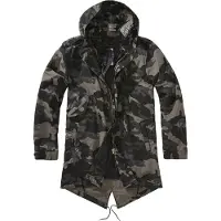 Brandit Parka mi-saison 'M51 US' anthracite / graphite / greige / vert foncé
