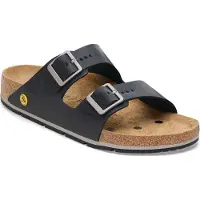 Birkenstock Unisexe, Sandales, ESD-Sandale Arizona Pro, schwarz, Grösse 45, normal, Noir, (45)