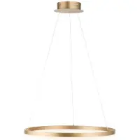 Paul Neuhaus Lampe suspendue moderne Titus Ø 60cm laiton antique