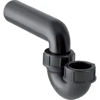 Geberit Siphon pour évier d50/50 mm, arrivée d'eau verticale, écoulement horizontal, 1 pièce.