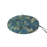 Hobbygarden Coussin rond STORK pour fauteuil suspendu & balançoire Bocianie Gniazdo Ø65 cm gris 8 cm épais résistant aux intempéries OEKO-TEX -
