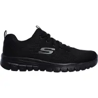 SKECHERS Baskets basses 'Graceful Get Connected' gris / noir