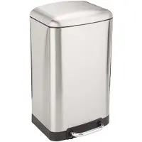 Kitchen Move Poubelle à pédale 30l inox - - BAT-97896 - greenwich