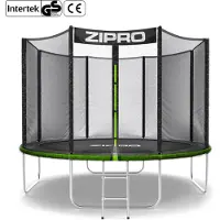 Zipro Trampoline Jump Pro Out | 10FT Ø 312 cm | Trampoline de jardin Trampoline pour enfants Kit complet avec filet extérieur, échelle et housse de protection, pour l'extérieur, vert