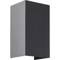 Brilliant Applique murale d'extérieur à LED gris foncé Hilly | 2flg. | Up/Down Light | Métal/Verre | 8 Watt 780 Lumen 3000 Kelvin | IP44