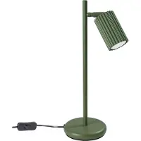 Sollux Lampe à poser KARBON vert olive 1xGU10 10W aluminium 43x19.5x14.5cm Sollux Lighting