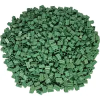 LEGO 1x2 Briques de construction vert sable - 98283 NOUVEAU ! Quantité 100x