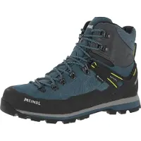 Meindl - Chaussures de randonnée journée en GORE-TEX - Lite Summit GTX Bleu Pétrole/Jaune pour Homme en Cuir - Taille 42