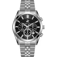 Beverly Hills Polo Club Montre pour homme BEVERLY HILLS BP3782X.350 en acier inoxydable, mode.
