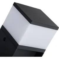 Kanlux S.A. Poteau de jardin 80 cm carré anthracite source lumineuse remplaçable 1xG9 11W IP44 DASTEN