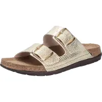 Rohde Rodigo : chaussures d'intérieur pour femmes, sandales, couleur or, pour les loisirs