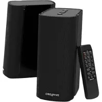 Creative Labs Enceintes de Bureau Hi-FI 2.0 compactes - T100 - Noir - Classique - Intemporel