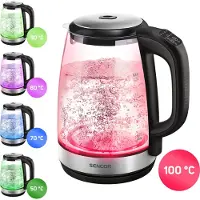 Sencor SWK 2090BK bouilloire électrique 2 L 2200 W Noir, Acier inoxydable, Transparent