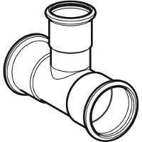 Geberit Mapress acier inoxydable tee reduced 42 x 28 x 42mm (31219) (Connexion en T)
