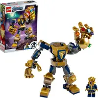 LEGO 76141 Super Heroes Marvel Avengers Thanos Mech Figurine d'action, set junior pour enfants de 6 ans et plus