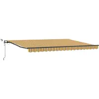 Syfax Auvent rétractable Multicolore 450 × 350 cm Polyester