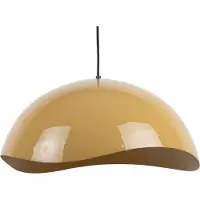 Leitmotiv - Suspension Waved Groot - Jaune - Ø50cm Suspension - Lampe de table à manger - Lampe de salon - Lampe de chambre à coucher - Salon