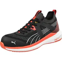 Puma Chaussures de sécurité Turbo noir/rouge basses S1PS conformes à la norme EN ISO 20345:2022 S1PS ESD FO HRO SR noir Taille 45