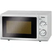 Amica MW 13152 Si Four à micro-ondes sur pied argent, Couleur:Argent