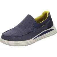 SKECHERS Proven Homme Chaussures Sans Lacets Bleu Naval - 45