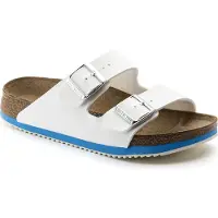 Birkenstock Unisexe, Sandales, Arizona Birko-Flor Normal, Blanc, (39)