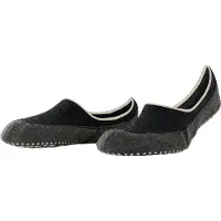 Falke Chaussons unie - Cosyshoe, bas, chaussons d'intérieur, antidérapants, chaussons, laine vierge gris foncé 45-46