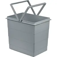Hailo Seau intérieur 1093479 gris clair 18 litres 320 x 226 x 295 mm 2 anses