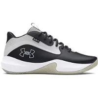 Under Armour UA Lockdown 7 Chaussures de basket unie 3028512 002 noir/gris , Taille:45 EU