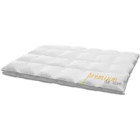 HANSKRUCHEN GmbH HANSKRUCHEN couette en duvet 260x220 cm légère 100% duvet lavable pour personnes allergiques respirante à caissons blanche