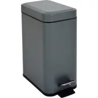 SVITA STM5 Poubelle à pédale 5l incl. seau intérieur Couvercle Softclose Gris
