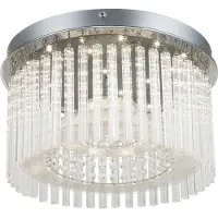 Globo Lighting Plafonnier métal chromé, LED