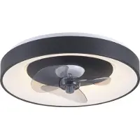 JUST LIGHT Plafonnier LED Venika, avec ventilateur, 36 W, 4250 lm, CCT, Ø 48,6 cm