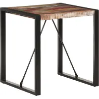 Prolenta Maison Exclusive - Table à manger 70 x 70 x 75 cm en bois massif recyclé
