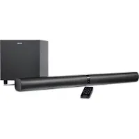 Medion P64150 2in1 Convertible Bluetooth TV Soundbar with Radio Subwoofer (Barre de son 2.1, 2 x 30 watts, 60 watts subwoofer, montage mural, HDMI ARC avec CEC, AUX, entrée optique)