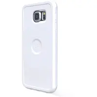 Exelium - Magnetized Protective Case For Wireless Charging - Galaxy S6 - White