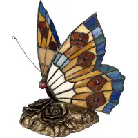 QUOIZEL Tiffany Lampes Animal Lampe de table en bronze QZ-OBUTTERFLY-TL