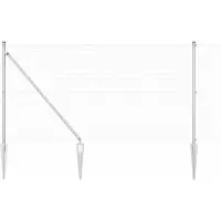 vidaXL : Clôture en fil barbelé soudé, 25 x 1,2 m, en acier galvanisé