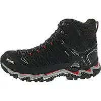 Meindl - Chaussures de randonnée journée en GORE-TEX - Lite Hike GTX Noir/Rouge pour Homme en Cuir - Taille 46,5