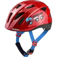 Alpina sport Casque Alpina Ximo - enfants, rouge pompiers - Taille (47- 51cm)