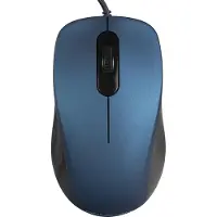 Modecom Souris optique MC-M10S, bleue, 1000 DPI, boutons silencieux, ergonomique, USB, adaptée aux droitiers et aux gauchers, idéale pour les ordinateurs portables et les ordinateurs de bureau