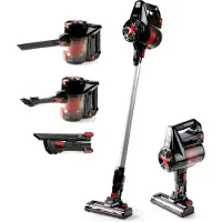 Primo PR504SV Aspirateur Balai 3-en-1 - Sans Fil - 22,2V - Noir/Rouge