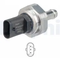 Delphi Capteur De Pression D'echappement Bmw 114D, X6 Xdrive 40D 04-
