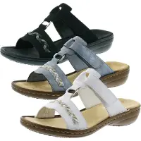 Rieker Mule or / blanc