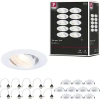 Paulmann Lampe à encastrer, set de 10, orientable