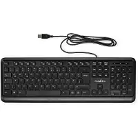 Nedis Cabled Keyboard - USB-A - Multimédia - QWERTZ - DE-Layout - Clavier numérique