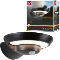 Paulmann Solar LED Applique murale d'extérieur Bordola Détecteur de mouvement àcrépusculaire (IR)